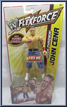 John Cena (Hook Throwin') from WWE Flex Force - Yellow Card manufactured by Mattel [Front]