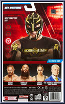 Rey Mysterio from WWE - Series 140 manufactured by Mattel [Back]