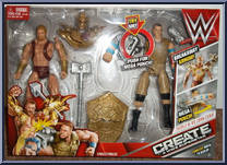 Triple H vs John Cena from WWE - Create a Superstar manufactured by Mattel [Front]