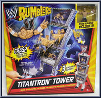 Titantron Tower (with Evan Bourne) from WWE Rumblers - Accessories manufactured by Mattel [Front]