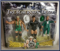 Finlay / J Bradshaw / Hornswoggle from WWE Treacherous Trios - Series  9 manufactured by Jakks Pacific [Front]
