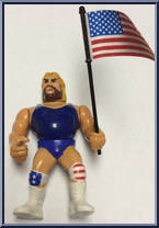 Hacksaw from WWF - Series  9 manufactured by Hasbro [Loose]