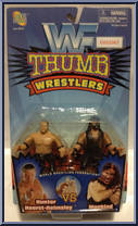 HHH vs Mankind from WWF - Thumb Wrestlers manufactured by Jakks Pacific [Front]
