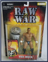 Rock from WWF - Raw is War manufactured by Jakks Pacific [Front]