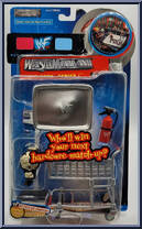 Shopping Cart / Fire Extinguisher / Belt from WWF - Ring Gear - Series 1 - WrestleMania XVII manufactured by Jakks Pacific [Front]