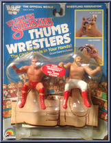 Paul Orndorff vs. Big John Studd from WWF - Thumb Wrestlers manufactured by LJN [Front]