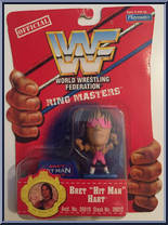 Bret "Hitman" Hart from WWF - Ring Masters - Mini manufactured by Playmates [Front]
