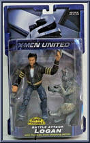 Logan (Battle Attack) from X2:  X-Men United - Series 1 manufactured by Toy Biz [Front]