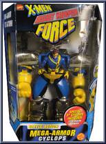 Cyclops from X-Men - Battle Action Mega-Armor manufactured by Toy Biz [Front]