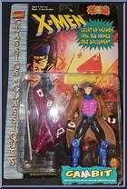 Gambit from X-Men - Classics - Light Up Weapons manufactured by Toy Biz [Front]