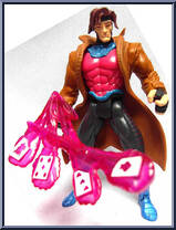 Gambit from X-Men - Classics - Light Up Weapons manufactured by Toy Biz [Loose]