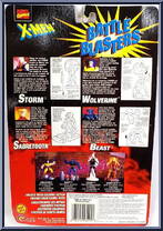 Sabretooth from X-Men - Battle Blasters - Action Platforms manufactured by Toy Biz [Back]