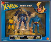Triple Pack (Wolverine / Apocalypse / Beast) from X-Men - Box Sets manufactured by Toy Biz [Front]