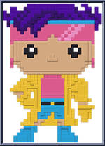 Jubilee (8-Bit) from X-Men - X-Men '97 Pop manufactured by Funko [Loose]