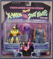 Wolverine vs. Akuma from X-Men - vs Street Fighter - Series 1 manufactured by Toy Biz [Front]