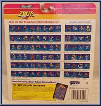 Paragon / Warmig / Rantor from Z-Bots - Basic Series manufactured by Galoob [Back]