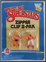 Hulk Hogan / Big John Studd from Zipper Clips - WWF manufactured by HG Toys [Front]