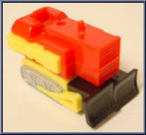 Bulldozer (Yellow / Red) from Zybots - Basic Series manufactured by Remco [Loose]
