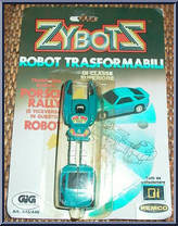 Sports Car (Blue) from Zybots - Basic Series manufactured by Remco [Front]