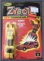 Sports Car (Yellow) from Zybots - Basic Series manufactured by Remco [Front]