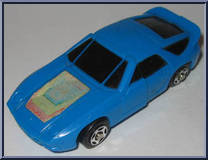 Sports Car (Blue) from Zybots - Basic Series manufactured by Remco [Loose]