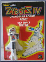 USA Space Shuttle from Zybots - Zybots IV manufactured by Remco [Front]