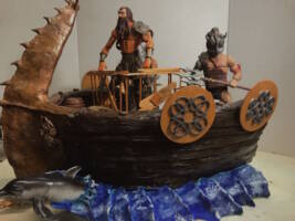 The Barracuda / Warship (Dungeons and Dragons) Custom Diorama / Playset