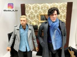 Sherlock Holmes and John Watson (BBC) (Sherlock Holmes) Custom Action Figure
