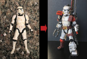 Stormtrooper TX-01 original design (Star Wars) Custom Action Figure