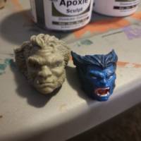 Marvel Legends Beast head (Marvel Legends) Custom Action Figure