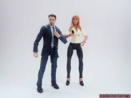Pepper Potts (Marvel Legends) Custom Action Figure [Pepper Potts custom action figure with Tony Stark]