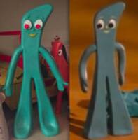 *Custom Restoration* First Edition Original 1960s Gumby Toy (Created by Art Clokey) (Gumby) Custom Action Figure [Original Bendy Toy v.s Real Clay Puppet]