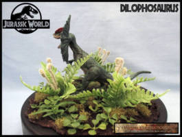 Dilophosuarus (Jurassic Park) Custom Diorama / Playset