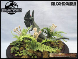 Dilophosuarus (Jurassic Park) Custom Diorama / Playset