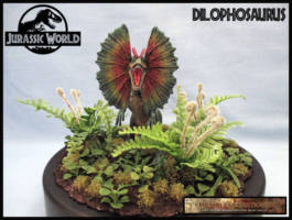 Dilophosuarus (Jurassic Park) Custom Diorama / Playset