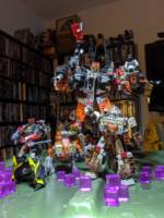 Junkion W'rex (Transformers) Custom Action Figure [W'rex with Rum-Maj, Detritus, & Scrapper combiner - JunkPuncher]