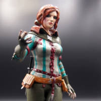 Triss Merigold Custom Figure The Witcher - 2 (Witcher) Custom Miniature / Figurine