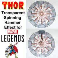 Thor - Spinning Hammer (Accessory) (Marvel Legends) Custom Action Figure [Thor Spinning Mjolnir (Accessory)]
