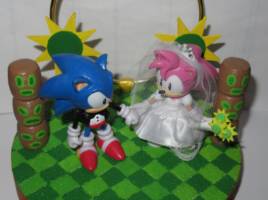 Green Hill wedding cake Topper (Sonic) Custom Diorama / Playset