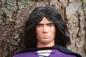 Aragorn, Son of Arathorn (LOTR) - Custom Mego Figure (Lord of the Rings) Custom Action Figure [Aragorn, Son of Arathorn - Face, Close-up]