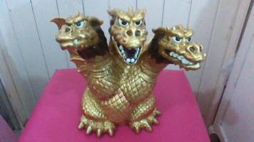 Uni-Five Gold King Ghidorah coin Bank (Godzilla) Custom Other