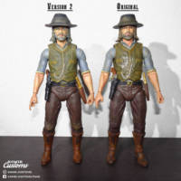 Cullen Bohannon from Hell on Wheels (Version 2) (Hell On Wheels) Custom Action Figure [Side by side comparison]