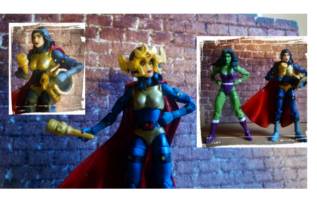 Big Barda (DC Infinite Heroes) Custom Action Figure [Size comparison]