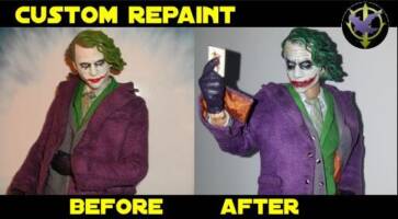 Custom 1/6 RAH Joker (Dark Knight) Custom Action Figure