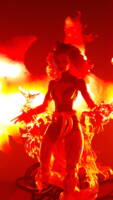 Flame Effect LED Phoenix (Marvel Legends) Custom Diorama / Playset [Flame Effect LED Phoenix Bird for Jean Grey,]