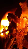 Flame Effect LED Phoenix (Marvel Legends) Custom Diorama / Playset [Flame Effect LED Phoenix Bird for Jean Grey,]