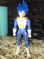 Vegeta Super Saiyan Blue battle damage (Dragonball Z) Custom Action Figure