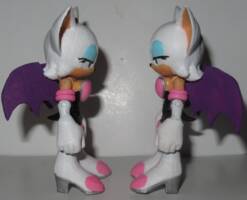 Rouge the Bat (twice) (Sonic) Custom Action Figure
