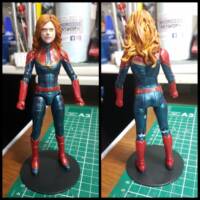 Unmasked Captain Marvel ( Carol Danvers) (Marvel Legends) Custom Action Figure