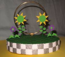 Classic Sonic and Amy Wedding cake topper (Sonic) Custom Diorama / Playset